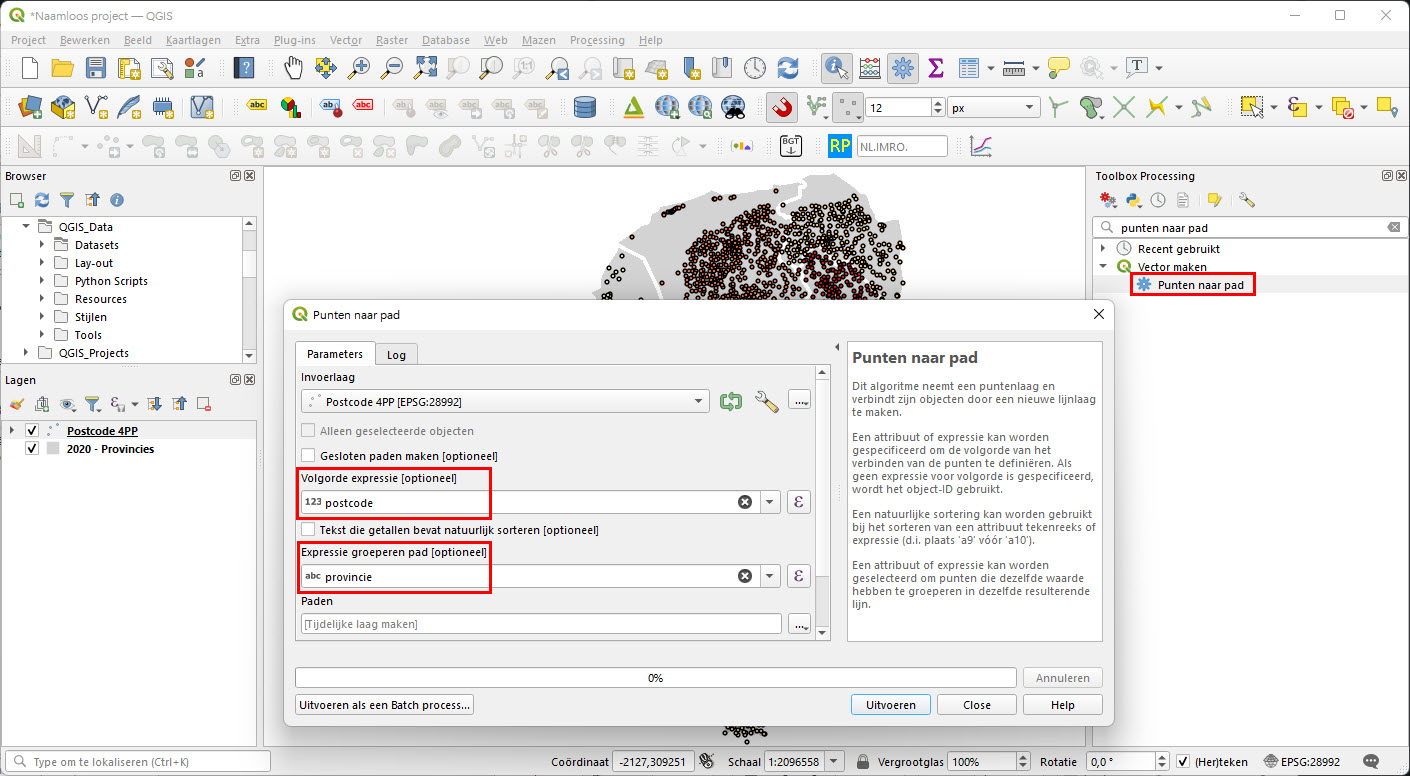 Zipscribble kaarten maken in QGIS HuizBlog