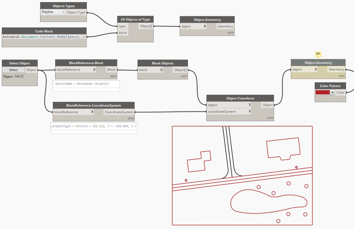Transform objecten uit geroteerde XRef met Dynamo voor Civil 3D – HuizBlog