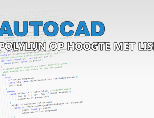 Polylijnen op hoogte tekenen in AutoCAD