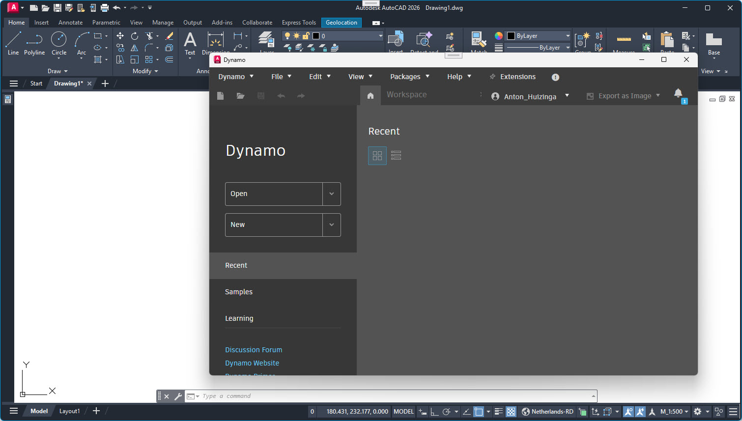 Proof of Concept: Dynamo for AutoCAD – HuizBlog